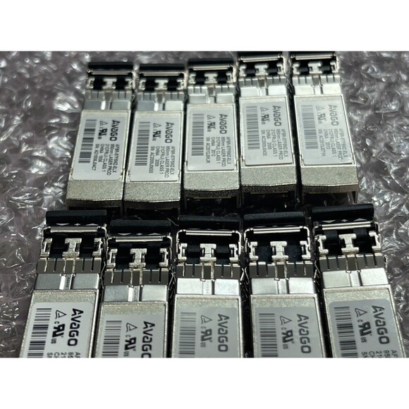 Avago AFBR-57F5MZ-ELX 16GB SFP+ FC SW Optical Transceiver Lot Of 10 - Picture 6 of 11